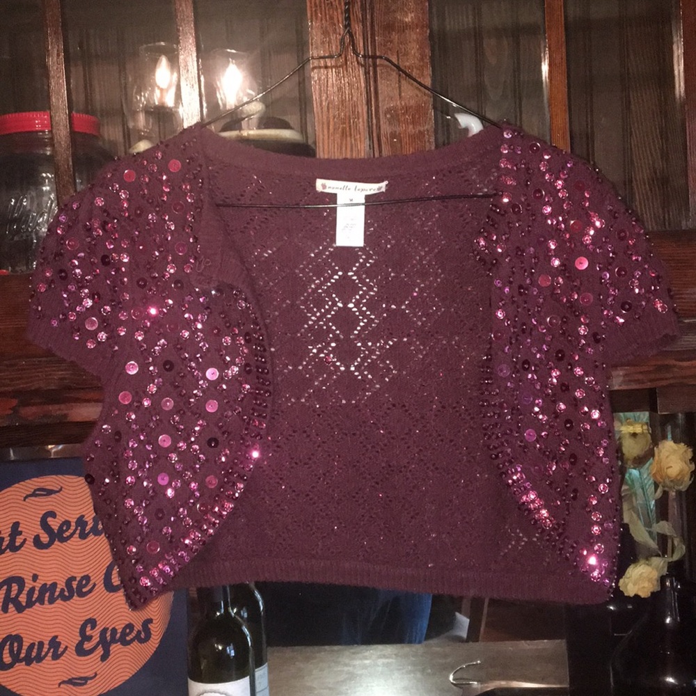 Sparkly Nanette Lepore Shrug